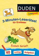 Leseprofi - 3-Minuten-Leserätsel für Erstleser Einfach tierisch