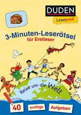 Duden Leseprofi 3 Minuten Leserätsel für Erstleser Reise um die Welt