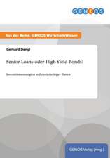 Senior Loans oder High Yield Bonds?