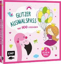 Glitzer-Ausmalspaß - Prinzessinnen und Flamingos