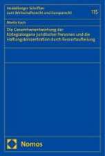 Die Gesamtverantwortung der Kollegialorgane juristischer Personen und die Haftungskonzentration durch Ressortaufteilung