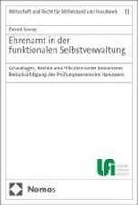 Ehrenamt in der funktionalen Selbstverwaltung