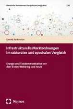 Infrastrukturelle Marktordnungen im sektoralen und epochalen Vergleich