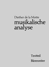 Musikalische Analyse