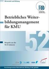 Betriebliches Weiterbildungsmanagement für KMU