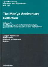 The Maz'ya Anniversary Collection: Volume 1: On Maz'ya's work in functional analysis, partial differential equations and applications