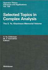 Selected Topics in Complex Analysis