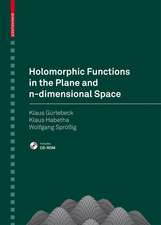 Holomorphic Functions in the Plane and n-dimensional Space