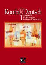 Kombi-Buch Deutsch 1. Arbeitsheft. Baden-Württemberg