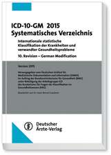 ICD-10-GM 2015Systematisches Verzeichnis