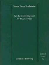 Zum Konstitutionsprozess der Psychoanalyse