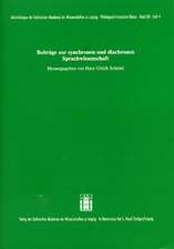 Beiträge zur synchronen und diachronen Sprachwissenschaft