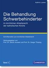 Die Behandlung Schwerbehinderter im kirchlichen Arbeitsrecht der katholischen Kirche