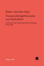 Transzendentalphilosophie Und Spekulation: Uber Die Grunde Der Entmutigung Auf Philosophischem Gebiet