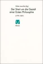 Der Streit um die Gestalt einer Ersten Philosophie