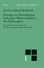 Beiträge zur Berichtigung bisheriger Mißverständnisse der Philosophen 1