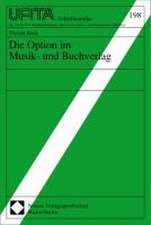 Die Option im Musik- und Buchverlag