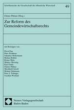 Zur Reform des Gemeindewirtschaftsrechts