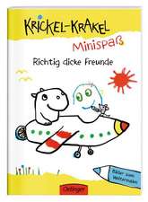 Krickel-Krakel-Minispaß: Richtig dicke Freunde. Bilder zum Weitermalen