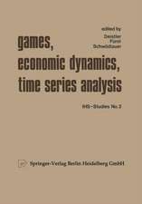 Games, Economic Dynamics, and Time Series Analysis