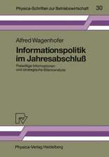 Informationspolitik im Jahresabschluß