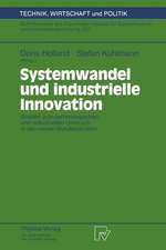 Systemwandel und industrielle Innovation: Studien zum technologischen und industriellen Umbruch in den neuen Bundesländern