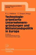 Technologieorientierte Unternehmensgründungen und Mittelstandspolitik in Europa: Probleme — Risikokapitalfinanzierung — Internationale Erfahrungen