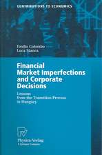 Financial Market Imperfections and Corporate Decisions: Lessons from the Transition Process in Hungary