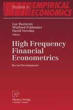 High Frequency Financial Econometrics: Recent Developments