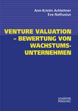 Venture Valuation - Bewertung von Wachstumsunternehmen