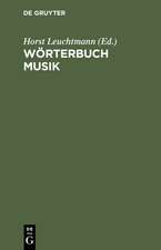 Wörterbuch Musik: Englisch-Deutsch/Deutsch-Englisch