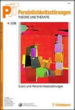 Persönlichkeitsstörungen PTT / 4/2008: Suizid und Persönlichkeitsstörungen