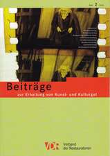 Vdr-Beitrage Zur Erhaltung Von Kunst- Und Kulturgut, Heft 2/2014: Heft 2/2014