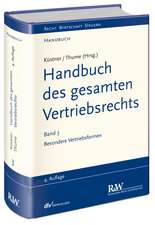 Thume, K: Handbuch des gesamten Vertriebsrechts 3