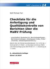 Checkliste 14 (Berichte MaBV-Prüfung), 6. A.