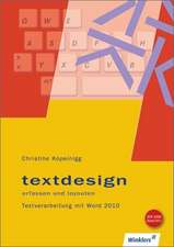 Textdesign erfassen und layouten