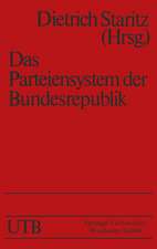 Das Parteiensystem der Bundesrepublik: Geschichte — Entstehung — Entwicklung