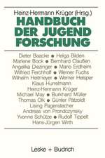 Handbuch der Jugendforschung