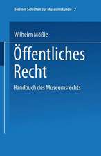 Handbuch des Museumsrechts 7: Öffentliches Recht