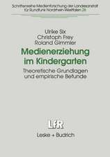 Medienerziehung im Kindergarten: Theoretische Grundlagen und empirische Befunde