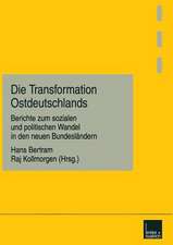 Die Transformation Ostdeutschlands: Berichte zum sozialen und politischen Wandel in den neuen Bundesländern