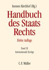 Handbuch des Staatsrechts. Band XI