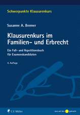 Klausurenkurs im Familien- und Erbrecht