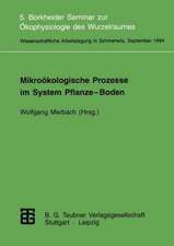 Mikroökologische Prozesse im System Pflanze-Boden: 5. Borkheider Seminar zur Ökophysiologie des Wurzelraumes Wissenschaftliche Arbeitstagung in Schmerwitz/Brandenburg vom 26. bis 28. September 1994