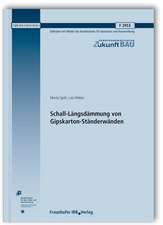 Schall-Längsdämmung von Gipskarton-Ständerwänden.