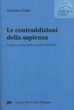 Le contraddizioni della sapienza