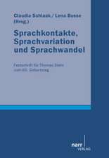 Sprachkontakte, Sprachvariation und Sprachwandel