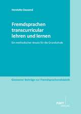 Fremdsprachen transcurricular lehren und lernen