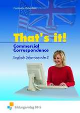 That's it! Commercial Correspondence