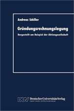 Gründungsrechnungslegung: Dargestellt am Beispiel der Aktiengesellschaft